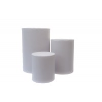 Mesa Cilindro M Branco  Mesa Cilindro M Branco